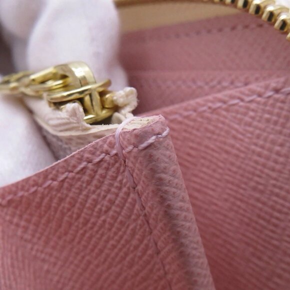 LOUIS VUITTON Portefeuille Clemence Damier Azur Rose Ballerine N61264 - Picture 3 of 10